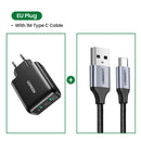 Ugreen USB Charger Quick Charge 3.0 36W Fast Charger Adapter QC3.0 Mobile Phone Chargers for iPhone Samsung Xiaomi Redmi Charger