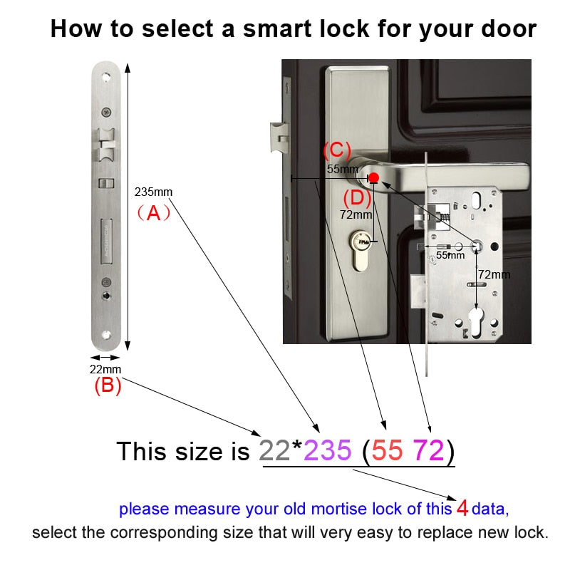 YOHEEN Wifi Electronic Smart Door Lock With Tuya App, Security Biometric Fingerprint Lock Password RFID Card