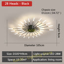 Lámpara de araña nórdica con luces LED para sala de estar, comedor, dormitorio, decoración del hogar, luces colgantes creativas modernas doradas o negras de lujo