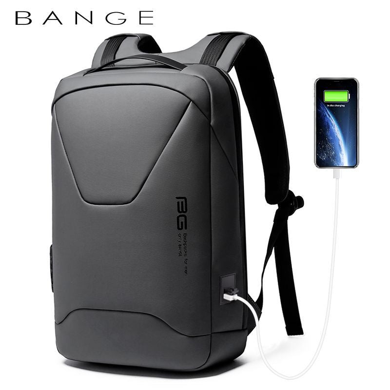 BANGE New Men Anti Theft Waterproof Laptop Backpack 15.6 Inch Daily Work Business Backpack School back pack mochila for Male