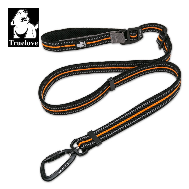 Truelove Pet Leash Hands Free Adjustable Nylon Dog Leash Material Pet Leash With Carabiner TLL2671