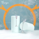 Thaya 100% S925 Sterling Silver Dangle Earring Light Purple Dangle High Quality For Women Earring Chinese series Fine Jewelry