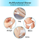 Electric Epilator Painless Women Bikini Electric Razor Shaver Hair Removal Trimmer For Legs Underarm Waterproof LCD USB Charging