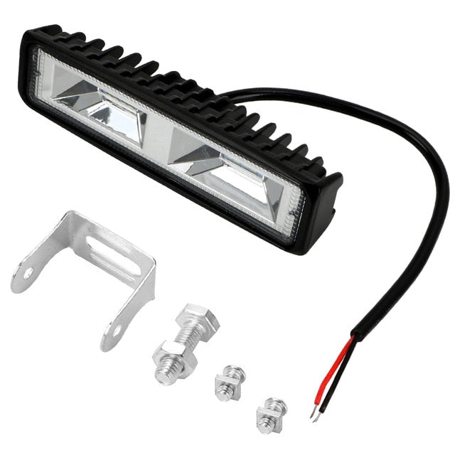 Faros delanteros LED de 12-24V para motocicleta, camión, barco, Tractor, remolque, luz de trabajo todoterreno, foco de luz de trabajo LED de 36W