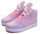 Anime Cosplay Pink Lolita Shoes Round Head Flat Heel Color Matching Kawaii Shoes Kawaii Girl Gothic Loli Cos Women&