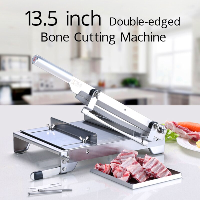 13.5 Inch Bone Cutting Machine Stainless Steel Bone Cutter Machine Chicken Fish Meat Slicer for Home Commercial