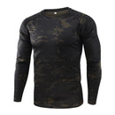 Mege marca ropa nuevo otoño primavera hombres manga larga camuflaje táctico camiseta masculina camisa militar de secado rápido
