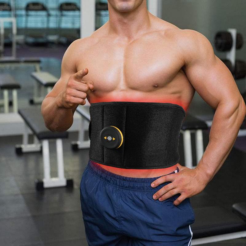 Abdominal Muscle Trainer Toning Belt Vibration Fitness Massager Slimming Belts Electric Muscle Stimulator Trainer Waist Support