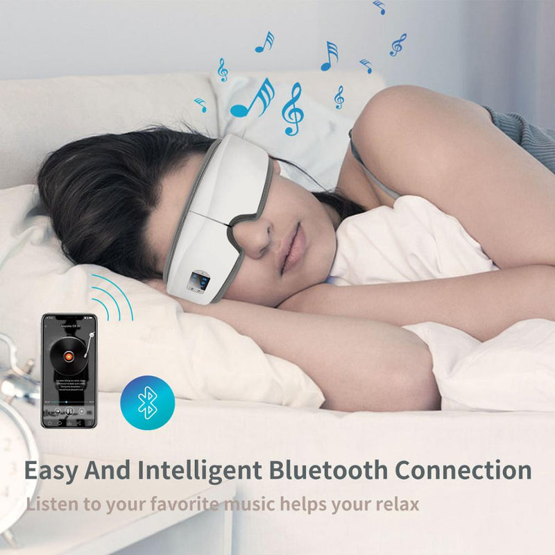 4D Smart Airbag Vibration Augenmassagegerät Augenpflege Instrument Heizung Bluetooth Musik lindert Müdigkeit und Augenringe