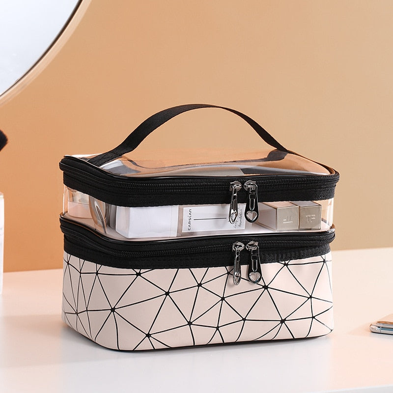 Multifunction Travel Cosmetic Bag Fashion Women Diamond Makeup Bag Toiletries Organizer Waterproof Females Storage Make Up Cases