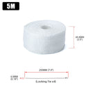 5M/10M/15M Motorrad Auspuff Thermoband Header Heat Wrap Krümmer Isolierung Rollenbeständig mit Edelstahlbändern