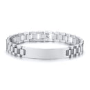 Vnox My Dad HERO Bracelets Personalized Quotes Men Bracelet Qualified Stainless Steel ID Bangle Father&