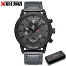 Reloj de cuarzo Curren para hombre, relojes de cuero de lujo de marca superior para hombre, nuevo reloj Masculino, reloj deportivo informal a la moda, relojes de pulsera para hombre