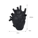 Nordic Simulation Anatomical Heart Shape Flower Vase Heartbeat Resin Flower Pot Art Vases Sculpture Desktop Plant Pot Home Decor