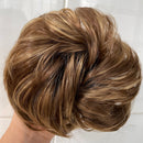 Tinashe Beauty banda elástica con cabello desordenado moño Scrunchy Chignon con banda elástica Messi postizos Donut para mujeres y niños