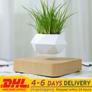 Floating Geometric Magnetic Levitating Flower Pot Bonsai Creative Humidifier Self Watering Planter Home Office Desk Decor DHL