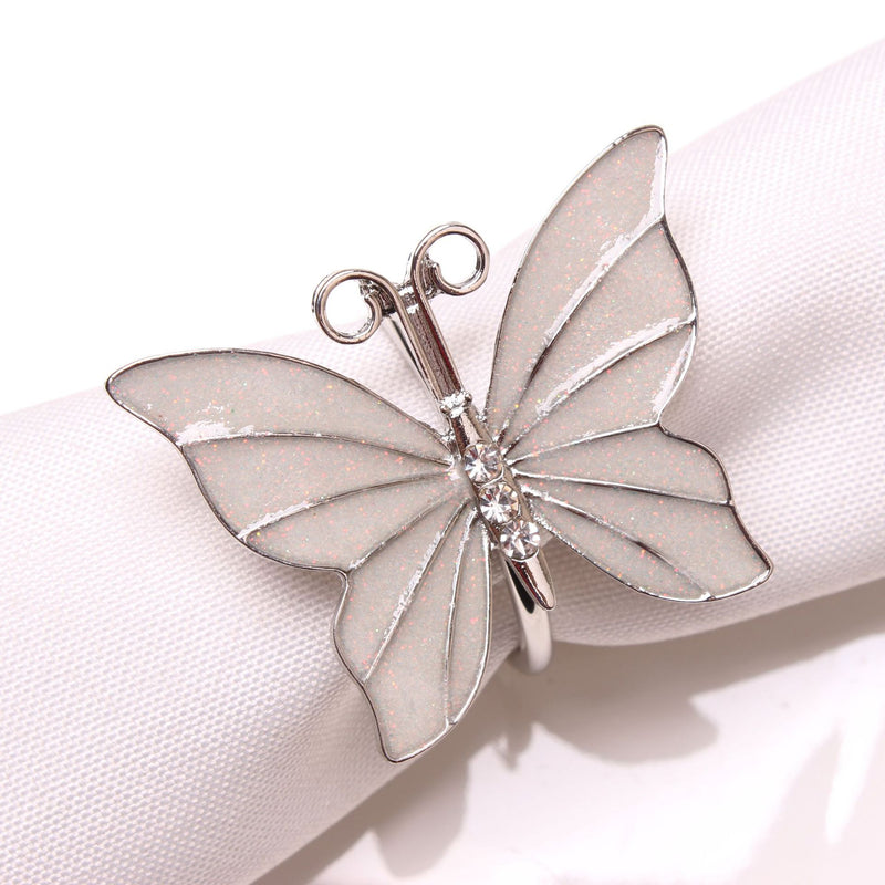 10pcs Home Model Room Shell Butterfly Napkin Button Napkin Ring High-end Jewelry Decoration Hotel Napkin Ring