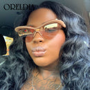 Ultralight TR90 Cat Eye Sunglasses Men Women 2020 Luxury Vintage Unique Frame One Piece Glasses Male Goggle UV400 Gafas De Sol