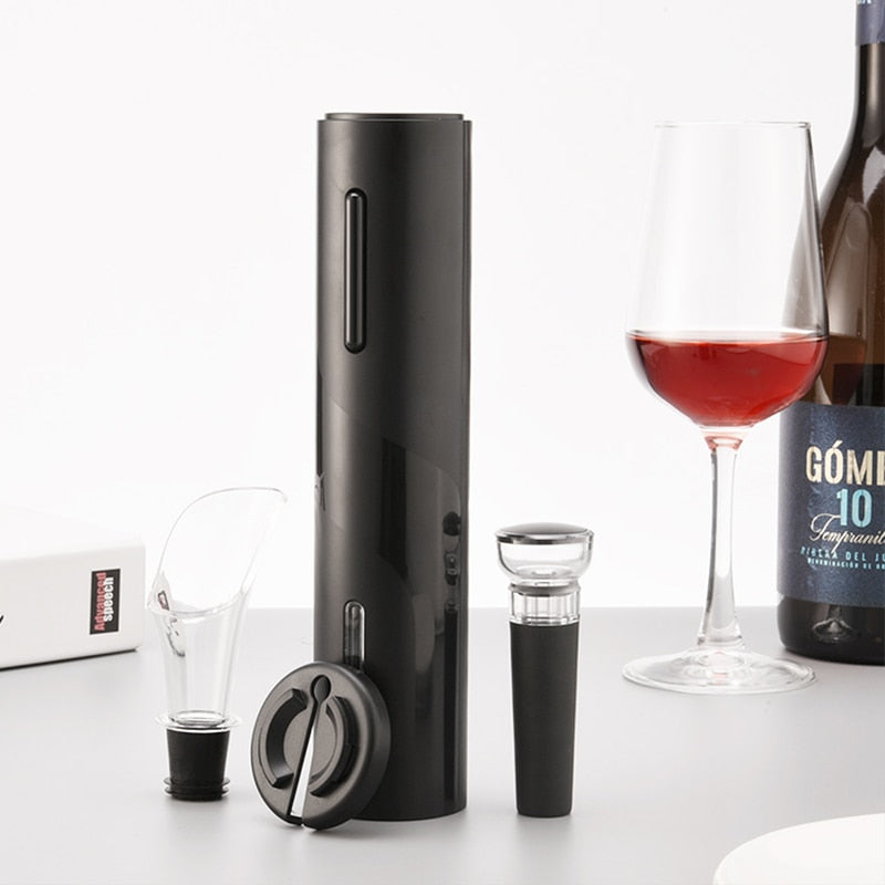 Abridor de vino eléctrico, sacacorchos automático recargable por USB, abridor de botellas de vino con cortador de papel de aluminio, accesorios Kichen