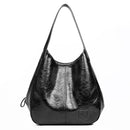 Casual Women Handbag Purse Large Capacity Tote Bag High Quality Lady Bag Vintage Hobo Bag Soft Patchwork Shoulder Bag Brown