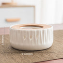 BORREY Ceramic Teapot Warmer Holder Base Tea Warmer Insulation Base Tea Coffee Water Warmer Candle Heating Base Holder Teaware
