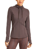 Sportswear Woman'S Sports Jacket Women'S Matte Brushed Full Zip Up Hoodie Coats Outerwear Hooded Workout Sports Jackets Pockets