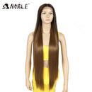 Noble Cosplay Wigs For Black Women Straight Synthetic Lace WIg 38 Inch Ombre Blonde Lace Wig Cosplay Blonde Synthetic Lace Wig