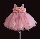 Babykleider Spitzeblumenkinder, die Prinzessinhochzeitstaufekinder kleiden, tragen 1 Jahrgeburtstag vestido infantil 6M-4Y