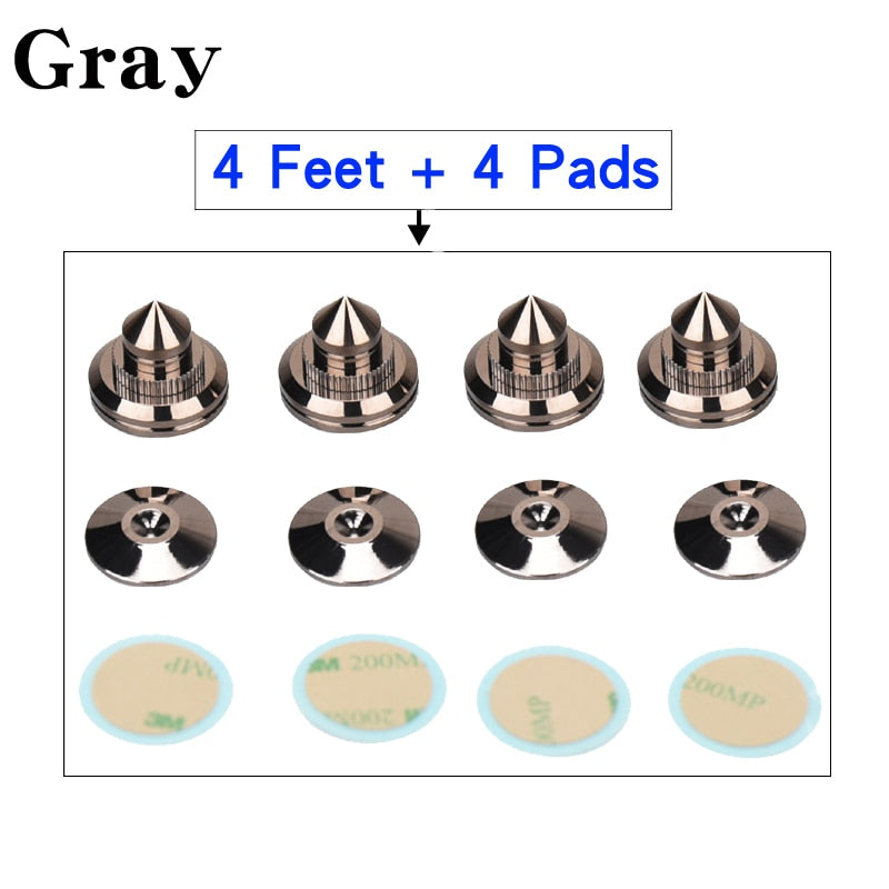 HIFIDIY LIVE 4 Sets or 4 PCS speakers Stand Feet Foot Pad Pure copper silver loudspeaker box Spikes Cone Floor Foot Nail M28*26