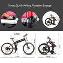 Samebike LO26 48V 500W Electric Mountain Bike Folding Ebike Eu Plug Electric Bicycle 26 Inch Tire 10Ah Li-ion Battery Moped Bike