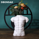 Ceramics Body Abstract Art Flower Vase Nude Male Female Sculpture Flower Vase Hobby Man Woman Vase Planting Machine Home Decor