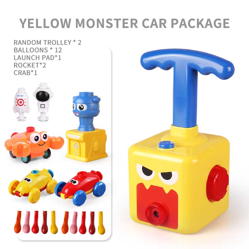 Children Car Power Rocket launcher Balloon Toy Boy Hot Inertial Model Educational Science Experiment Toys For Kid 3 Year Gift