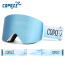 COPOZZ OTG Magnetic Ski Goggle Snowboard Mask For Men Women Personalized Eyewear Cylindrical UV400 Protection Snow Glasses Adult