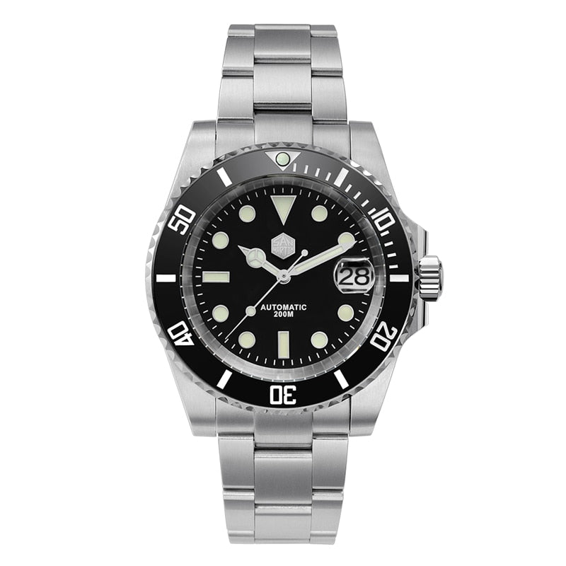 San Martin 40,5mm Water Ghost V3 Sub Diver reloj de lujo para hombre NH35 relojes de pulsera mecánicos automáticos de negocios zafiro 20Bar Lumed