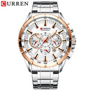 CURREN Sport Watches Men‘s Luxury Brand Quartz Clock Stainless Steel Chronograph Big Dial Wristwatch with Date Relogio Masculino