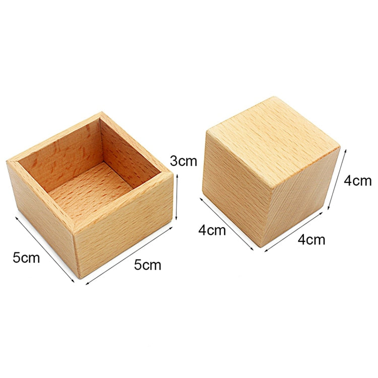 Montessori Newborn Infant Toys Wooden Object Fitting Exercise Hand Grasped Toy Egg Cup Cube Box Baby Bed Bell Rattle Vocal Gift