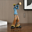 Family Figurines for Home Decor Accessories Morden Creative Band music character Bar Home decoration Crafts Gift for Friends