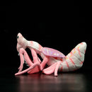 Lifelike Pink Orchid Mantis Plush Toys Real Life Soft Insect Malaysian Orchid Mantis Stuffed Animals Toy For Kids