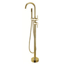 Badezimmer Dusche Umsteller Auslauf Mischbatterie Messing Badewanne Bodenstehender Wasserhahn Wasserhahn Wasserhahn Rose Gold für Badewanne 10 Jahre Garantie