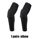 Men Sports Kneepad Elbow Shock Guard Compression Padded Shorts Shirt Vest Set Soccer Basketball Protective Gear Chest Rib Guards
