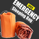 2pcs Emergency Sleeping Bag  - Use as Emergency Bivy Sack, Survival Sleeping Bag, Mylar Emergency Blanket