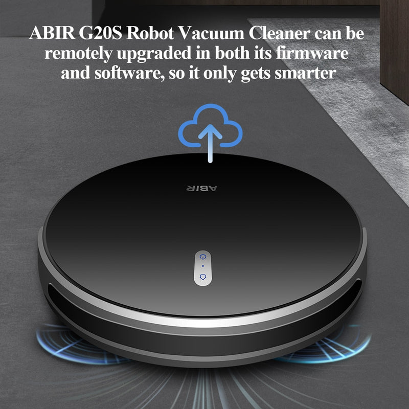 ABIR G20S Roboter-Staubsauger, Kartenspeicher, 6000-Pa-Saugleistung, Remote-Upgrade, elektrischer Nasswischer, WLAN-App, intelligente Bodenreinigung für zu Hause