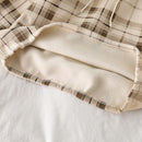 Women Fleece Hoodies Sweatshirt 2021 Winter Plaid Pirnted Cotton Hooded Sweatshirt Casual Loose Hooded Pullover Oversize Jacket