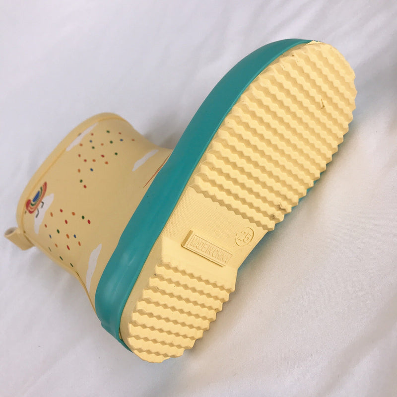 Rain shoes kids Girl Cute cartoon Printed Children's Rubber Boots Kalosze Dla Dzieci Waterproof Baby Water Shoes