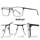 MERRYS DESIGN Men Titanium Alloy Glasses Frame Business Style Male Square Ultralight Eye Myopia Prescription Eyeglasses S2057