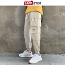 LAPPSTER, ropa informal japonesa para hombre, pantalones Cargo 2022, monos para hombre con bolsillos, pantalones para correr de Hip Hop, pantalones de chándal negros a la moda, 5XL