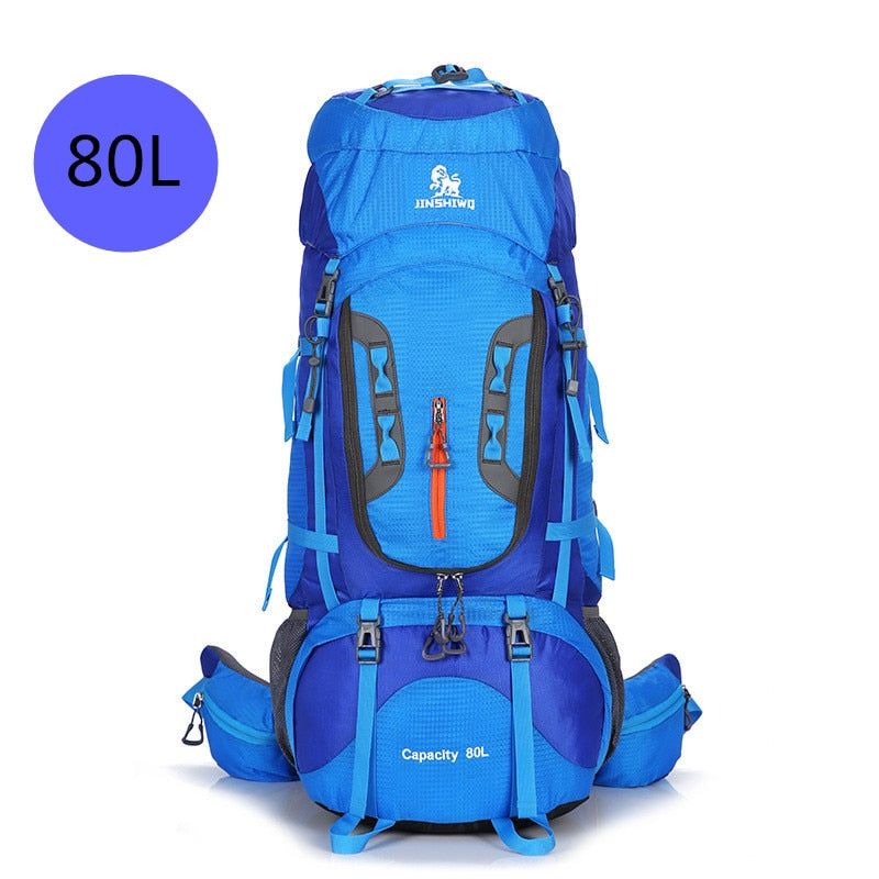 80L Tourist Rucksack Camping Hiking Military Backpack Ski Mountain Climbing Equipment Haversack Sportbag Molle Survival Backpack