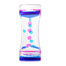 1PC Single Color Timer Sandglass Floating Liquid Oil Acrylic Hourglass Waist Shape Oil Liquid Motion Bubble Desk Toys Gift Decor