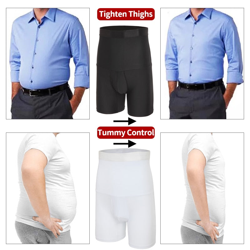 Männer Body Shaper Taillentrainer Abnehmen Steuerhöschen Männliche Modellierung Shapewear Kompressionsformer Starke formende Unterwäsche