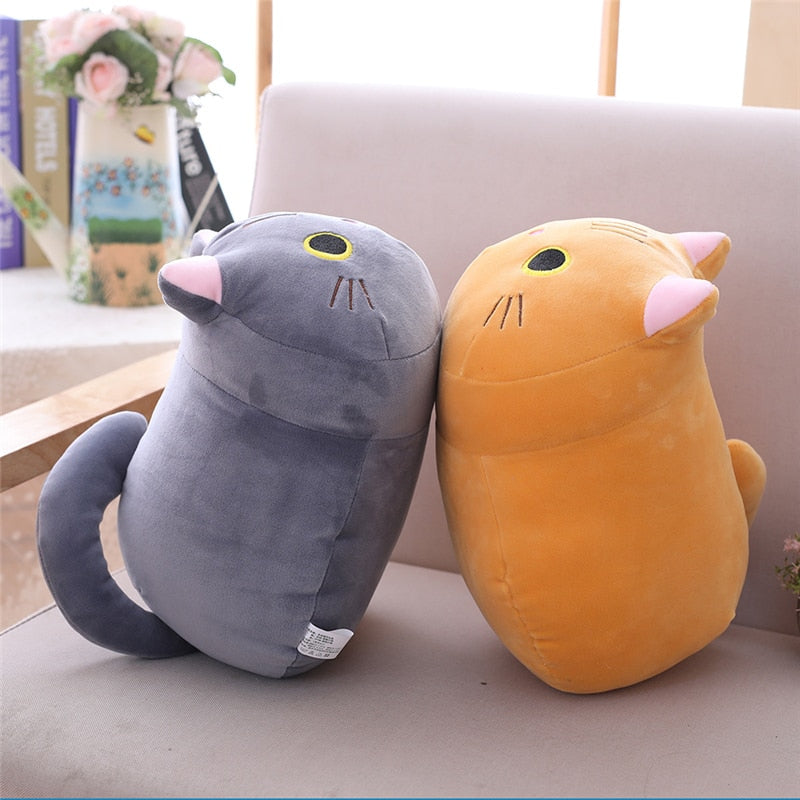 25-50cm Japanese Cartoon Cute Soft Pussy Cat Plush Pillow Kitten Shaped Stuffed Cushion Kawaii Plush Toys Kids Children Gift